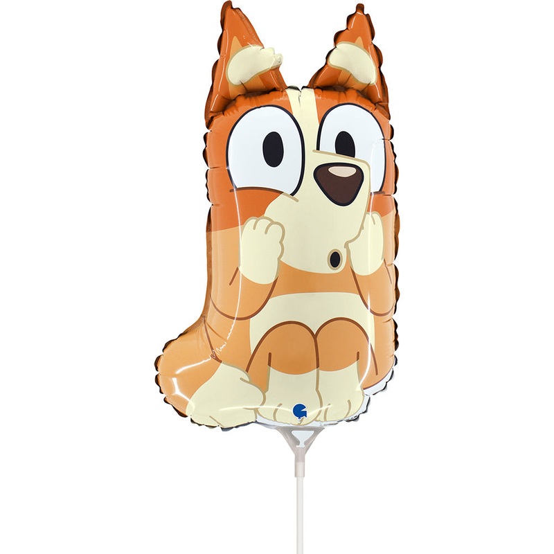 14" Airfill Only Bluey Bingo Mini Foil Balloon