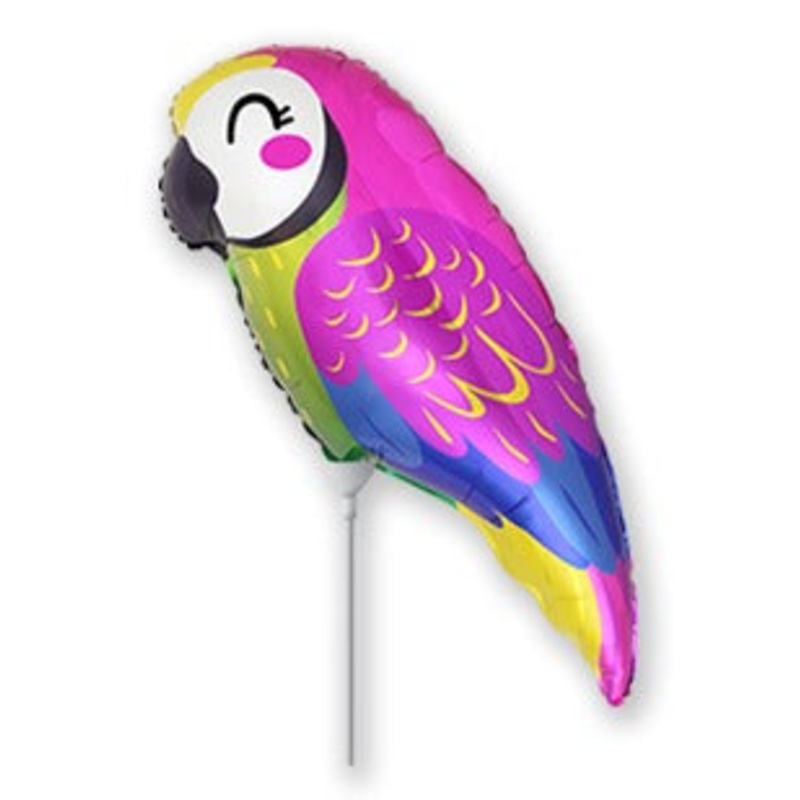 17" Airfill Only Parrot Mini Foil Balloon