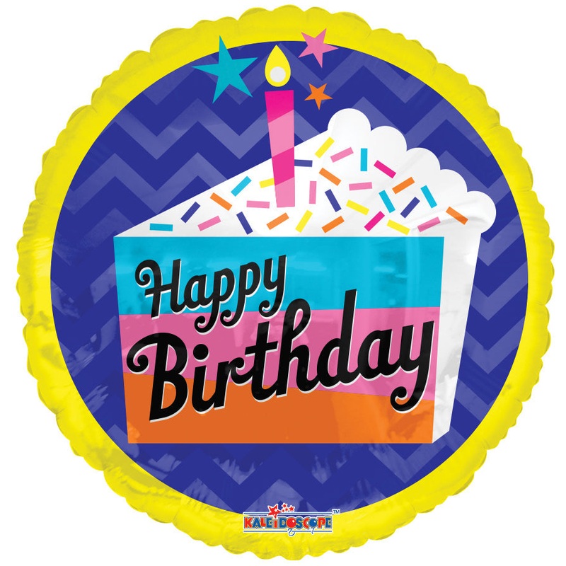 18" Birthday Ice Of Cake Balloon