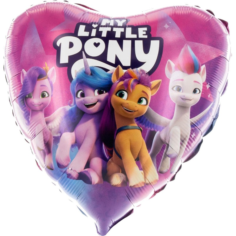 18" Foil Balloon My Little Pony Heart with Friends