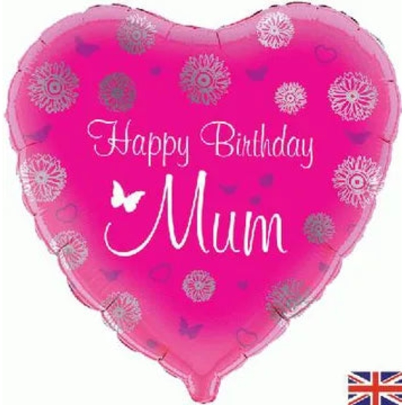 18" Happy Birthday Mum Oaktree Foil Balloon