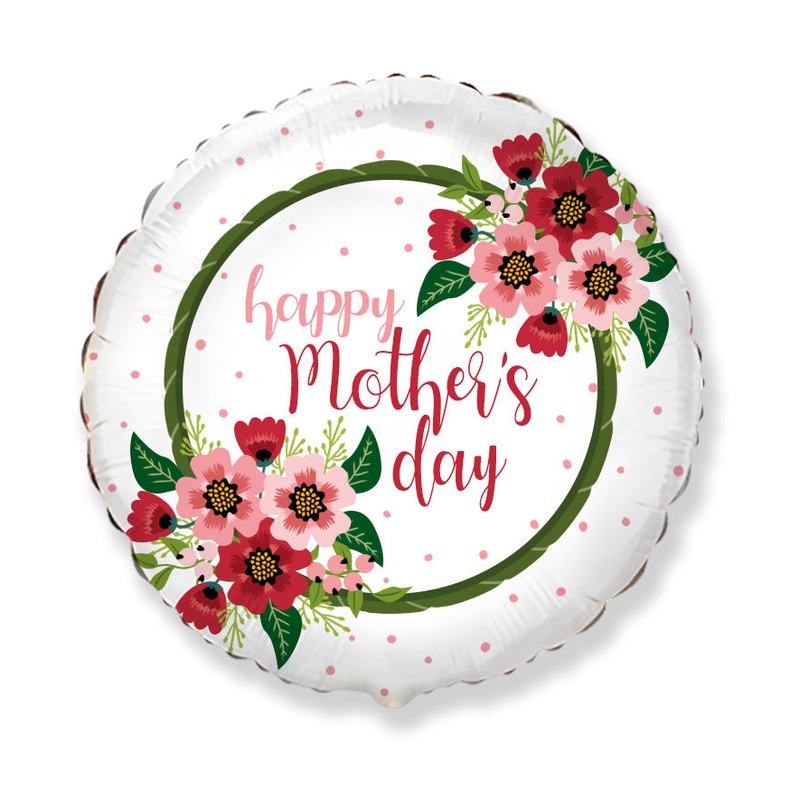 18" Mother's Day Flowers Foil Balloon