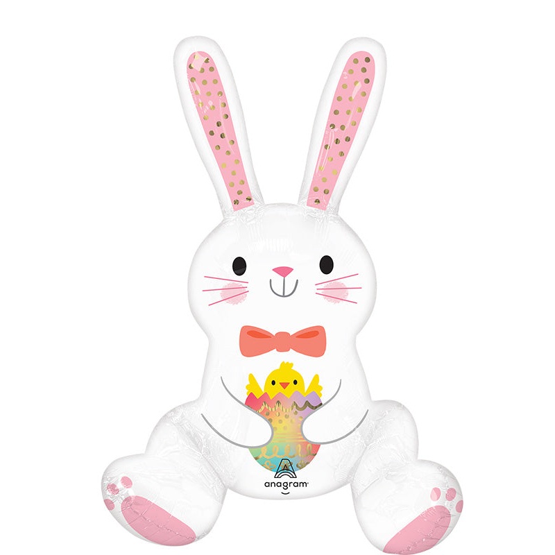 23" Consumer Inflatable Multi Balloon Bunny Love Foil Balloon