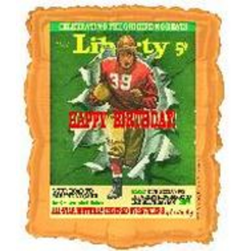 23" Liberty Happy Birthday Football Hero Balloon