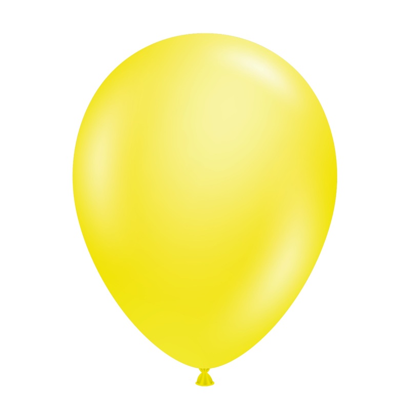 24" Clear Yellow Crystal/Jewel Latex Balloons (3 Per Bag) Brand Tuftex