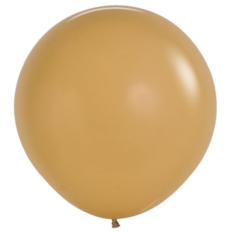 24" Latex Balloons (3 Per Bag) Deluxe Latte Sempertex