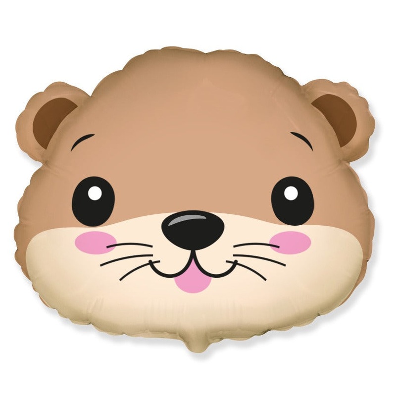 24" Otter Head Foil Balloon