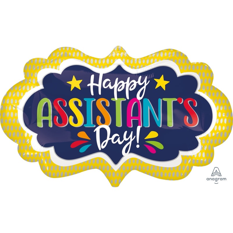 27" Assistant's Day Marquee Foil Balloon