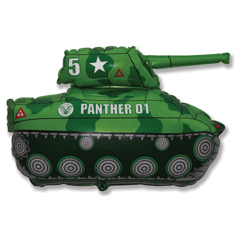 28" Green Tank Foil Balloon