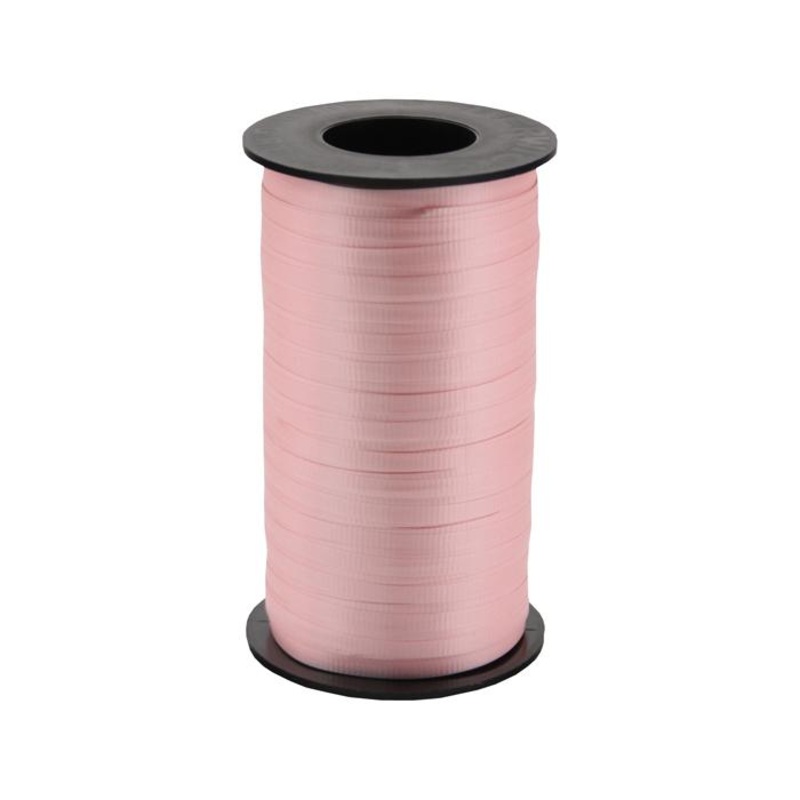 3/16" Poly Balloon Curling Ribbed Ribbon Pink