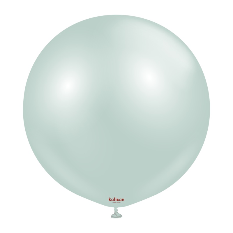36" Kalisan Brand Latex Balloons Aura Ice Mint (2 Per Bag)