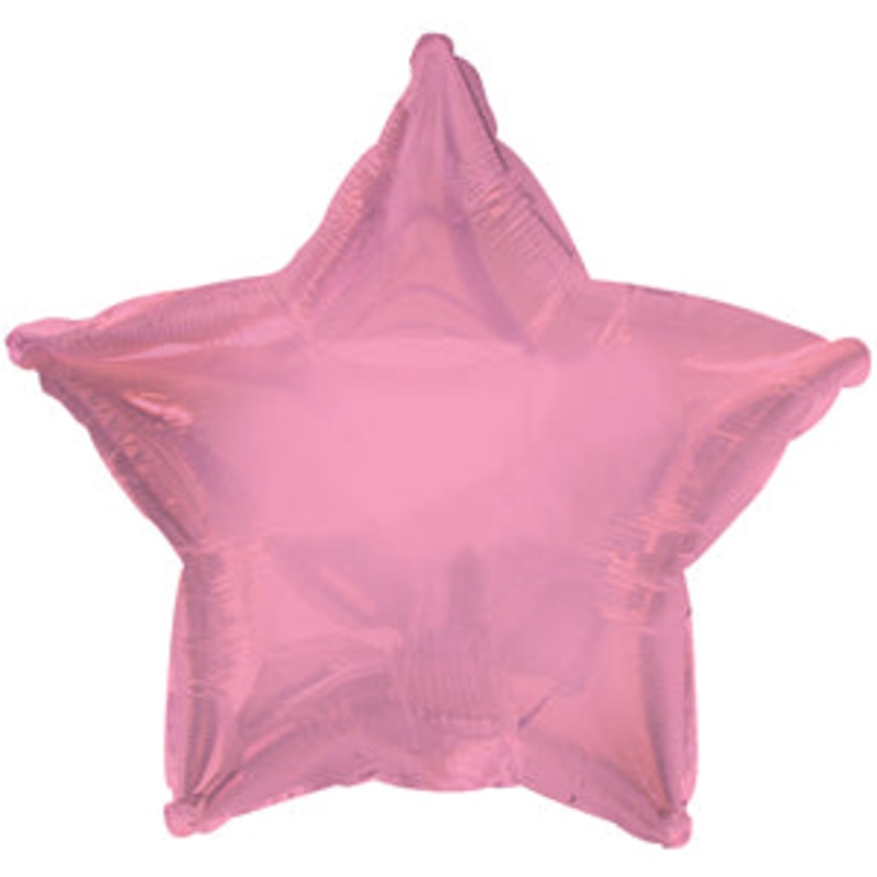 4.5" Airfill Only CTI Pink Star Balloon