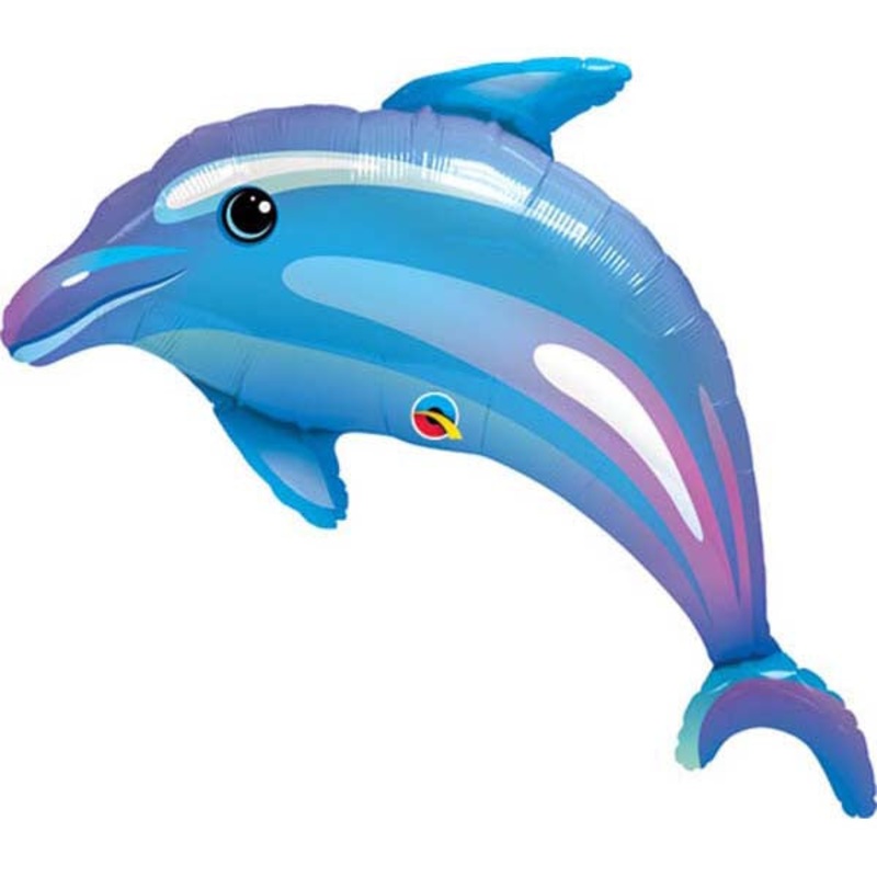 42" Delightful Dolphin Jumbo Mylar Balloon