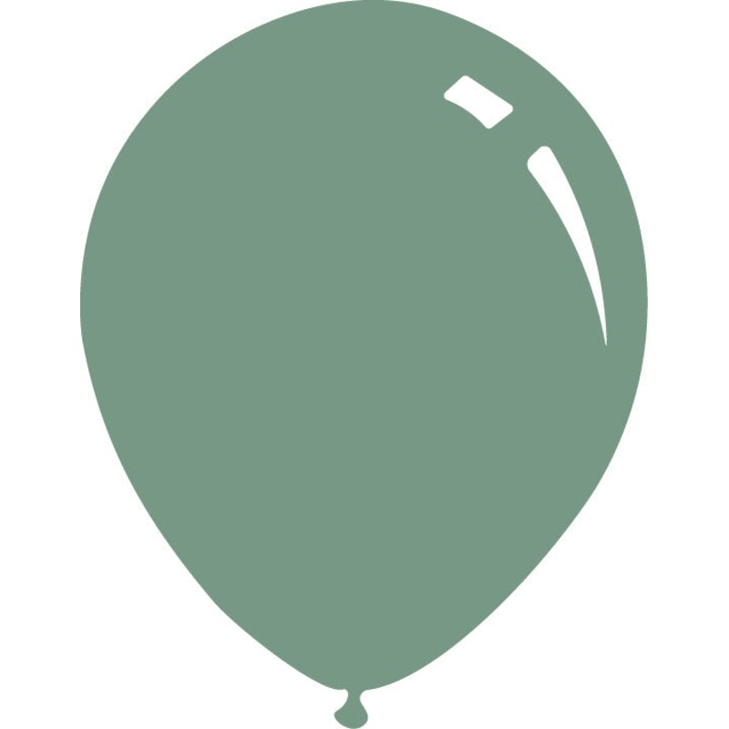 5" Deco Winter Green Decomex Latex Balloons (100 Per Bag)