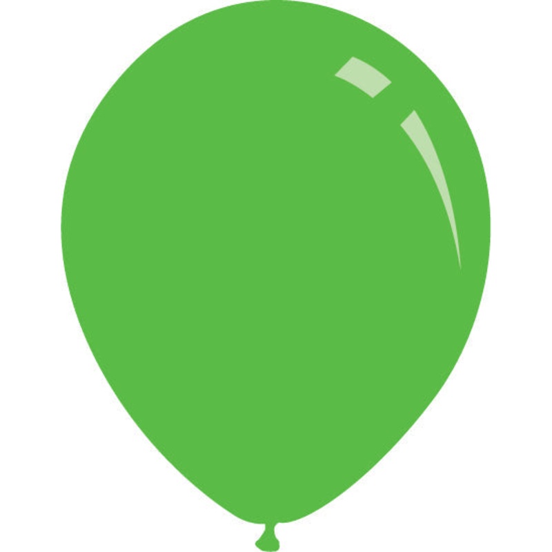 9" Metallic Light Green Decomex Latex Balloons (100 Per Bag)