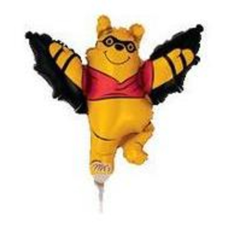 14" Airfill Only Pooh Vampire Bat Balloon