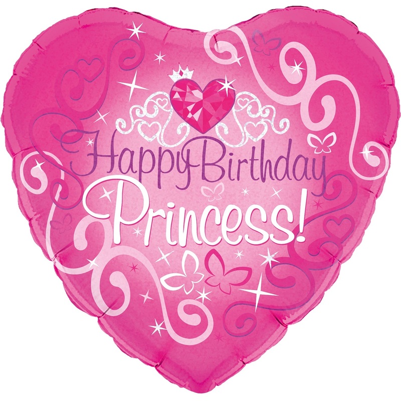 18" Happy Birthday Princess Oaktree Foil Balloon