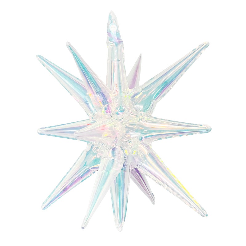 22" Airfill Decor Only Pearl Lustrous Iridescent Starbust (1 Piece) Balloon