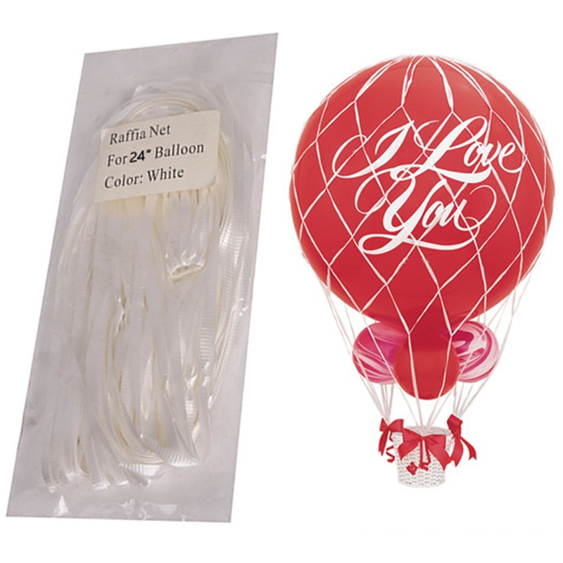 24" Raffia Balloon Net  (1 Per Bag)