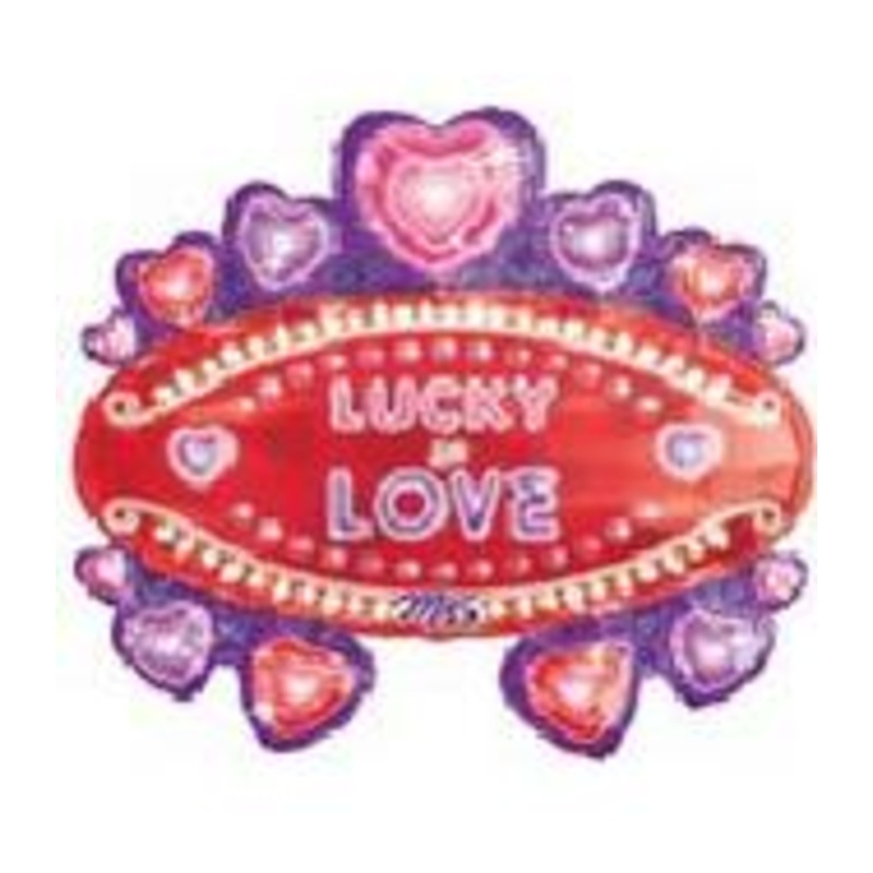 27" Lucky In Love Vegas Style Balloon