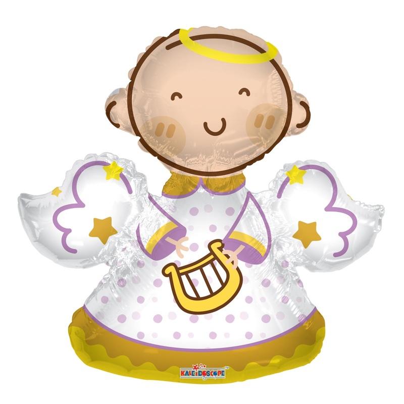 28" Baby Angel Shape Gellibean Balloon