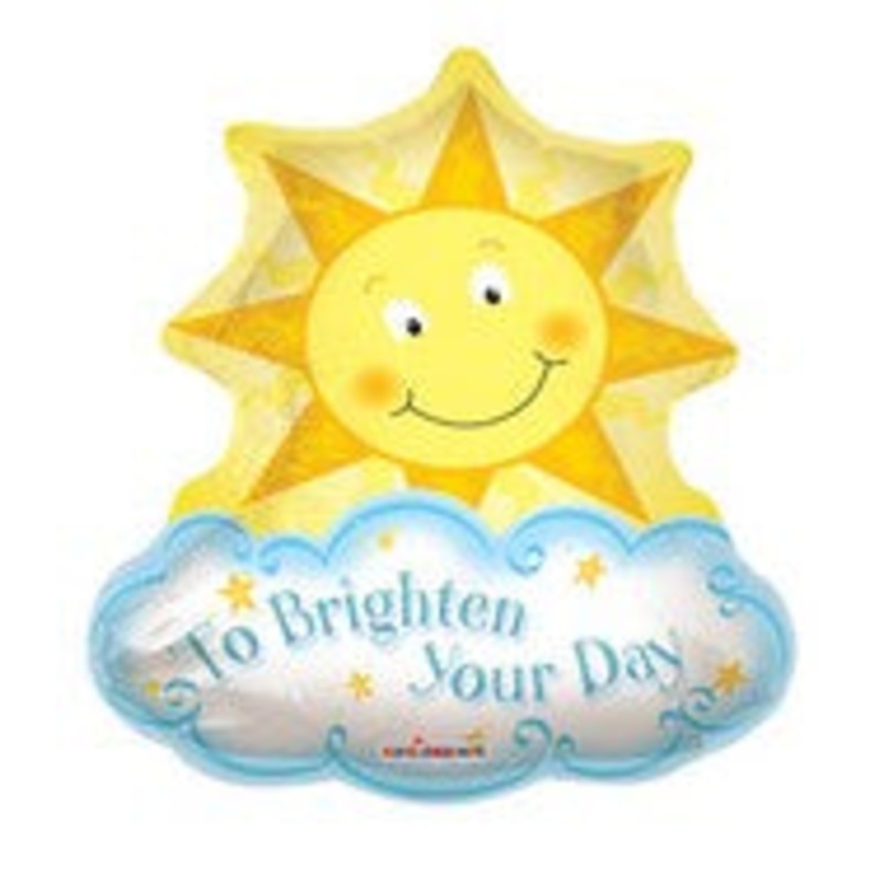 28" To Brighten Your Day Mylar Balloon