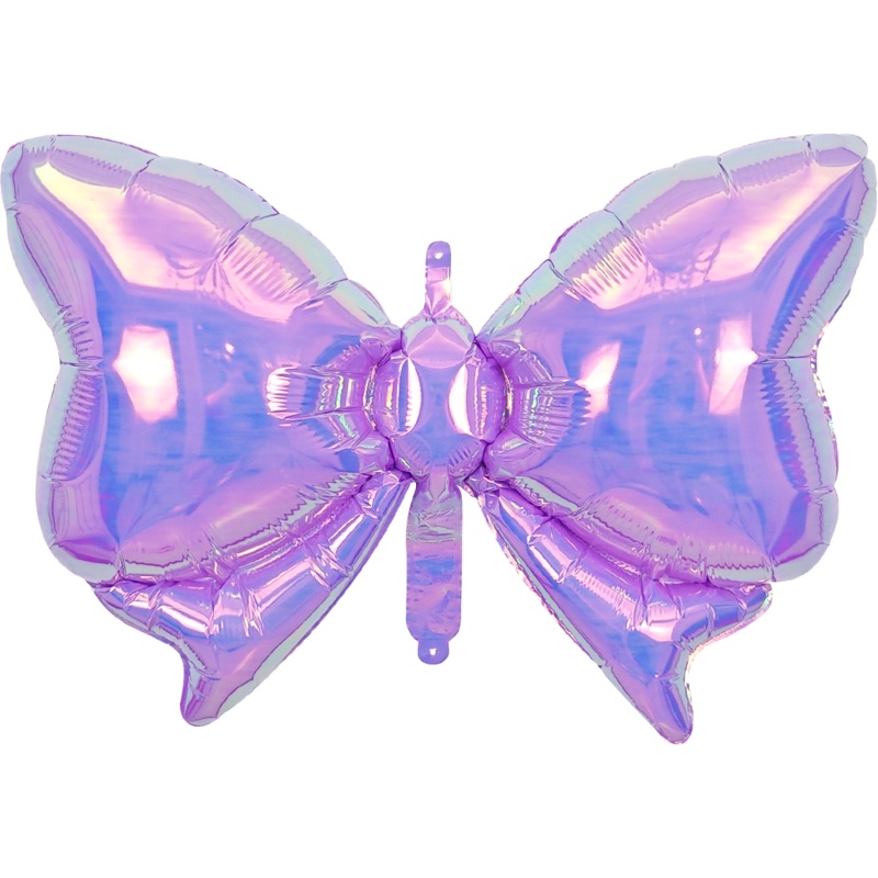 29" Airfill Only Iridescent Purple Bowknot Balloon