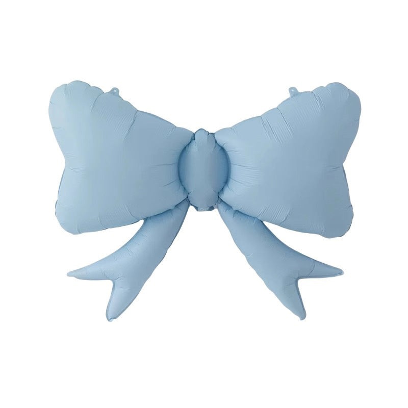 31" Matte Baby Blue Bowknot Foil Balloon