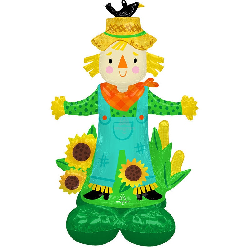 56" Airloonz Consumer Inflatable Scarecrow Foil Balloon