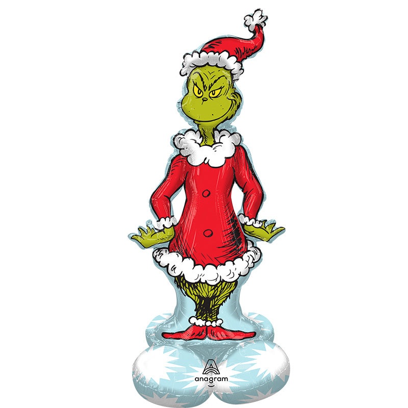 59" Christmas Grinch Airloonz Consumer Inflatable Foil Balloon