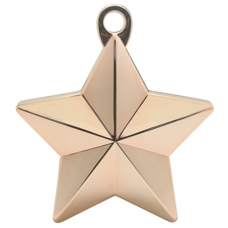 Metallic Star Balloon Weight -Rose Gold