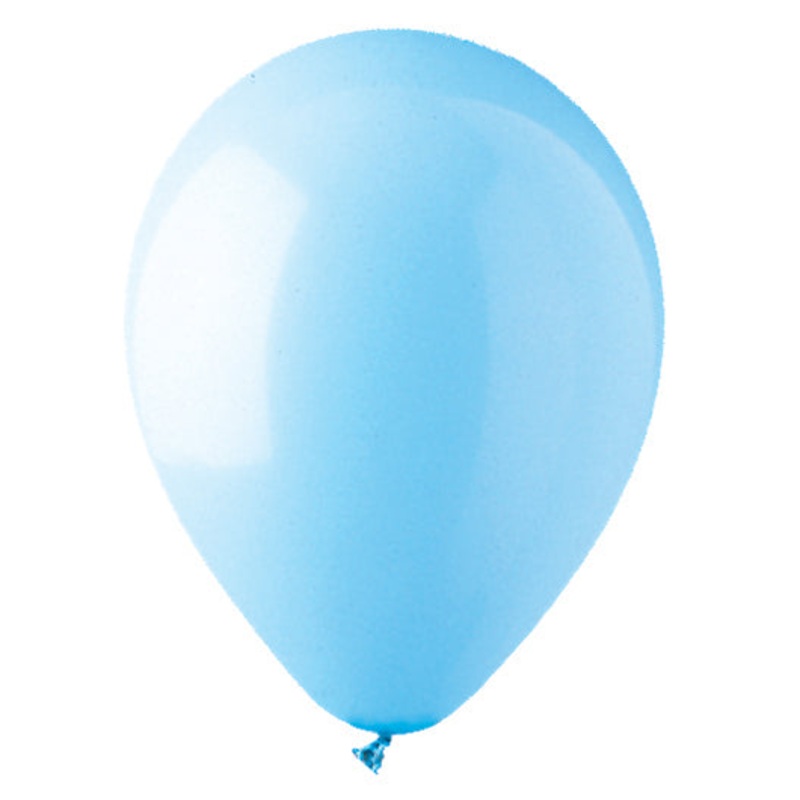 12" CTI PartyLoon Brand Latex Balloons (100 Per Bag) Standard Light Blue