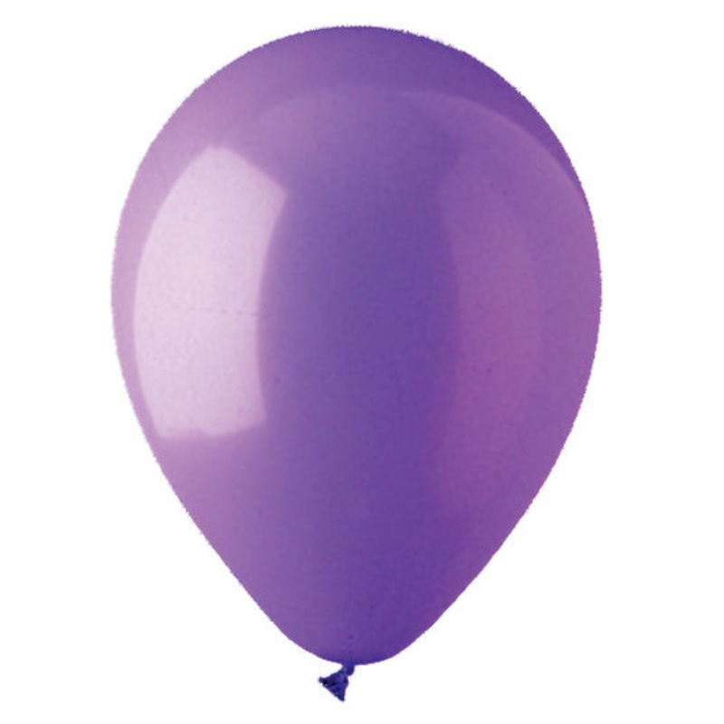 12" CTI PartyLoon Brand Latex Balloons (100 Per Bag) Standard Purple