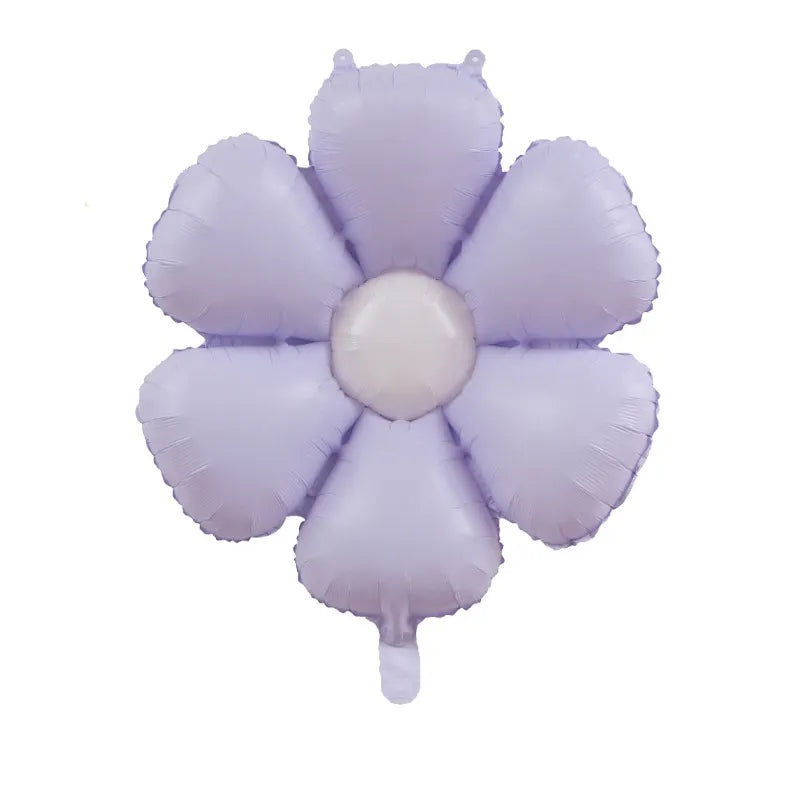 19" Airfill Macaron Color Lavender Daisy Flower Balloon