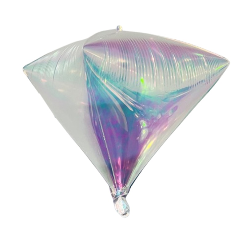 22" Airfill Decor Only Pearl Lustrous Iridescent Diamond Balloon