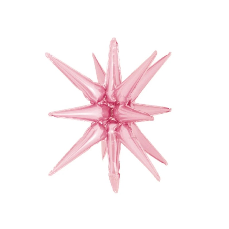 22" Decochamp Brand Starburst Baby Pink Foil Balloon