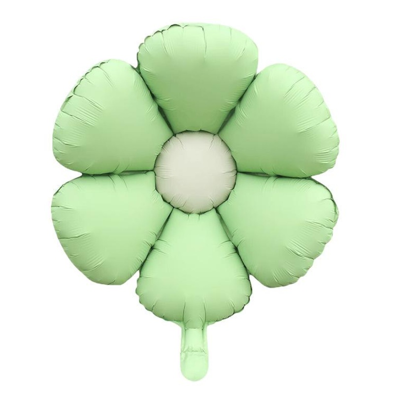 22" Matte Green Flower Foil Balloon