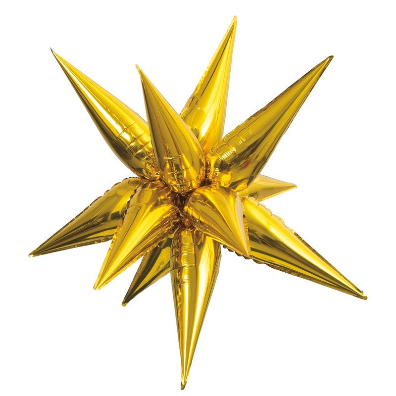 27.5" Star-Burst Balloon Gold Airfill Only