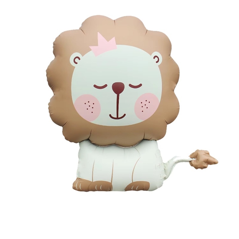 30" Matte Khaki Baby Lion Foil Balloon