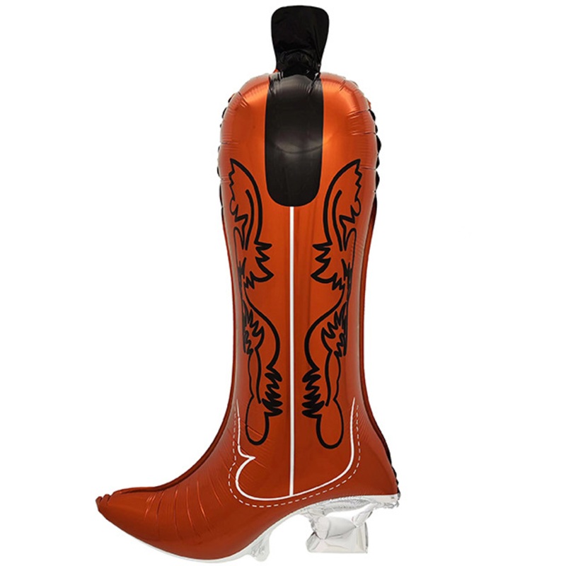 31" Ruby Cowboy Boot Foil Balloon