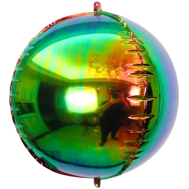 32" Airfill Balloon Pearl Lustrous Red Green *Do not Over Inflate. Inflates with wrinkles.*