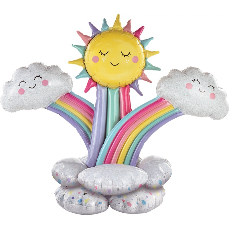 49" Airfill Rainbow Stacker Foil Balloon