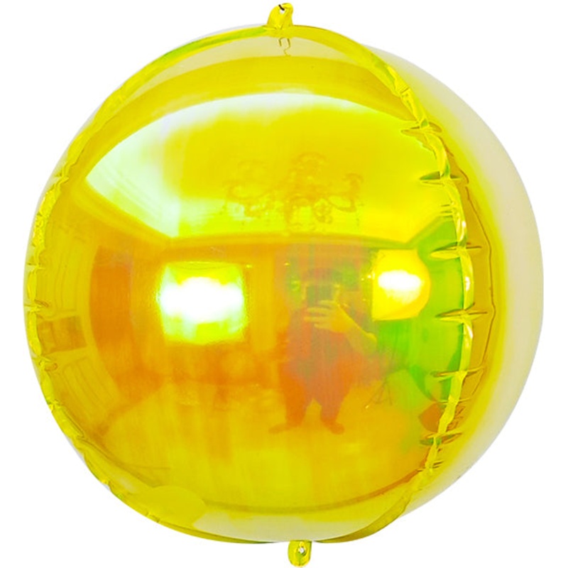 50" Airfill Balloon Pearl Lustrous Iridescent Yellow *Do not Over Inflate. Inflates with wrinkles.*