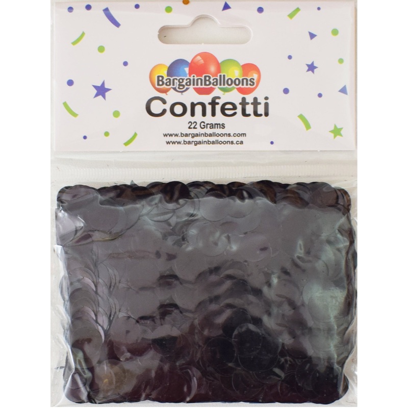 Balloon Confetti Dots 22 Grams Foil Black 1CM-Round