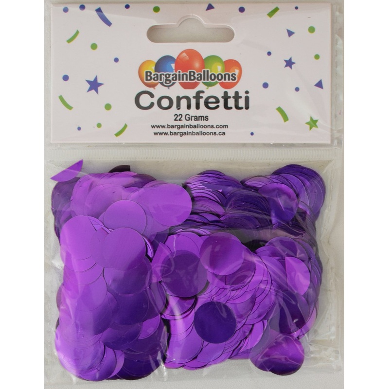 Balloon Confetti Dots 22 Grams Foil Purple 1.5CM-Round
