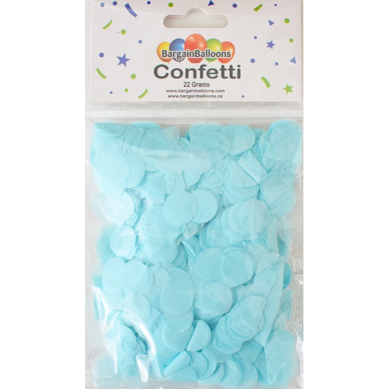Balloon Confetti Dots 22 Grams Tissue Pastel Blue 1.5CM-Round