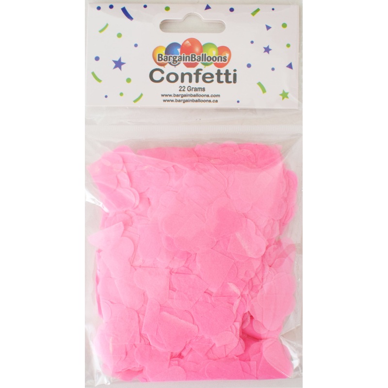 Balloon Confetti Dots 22 Grams Tissue Pastel Pink 2CM-Heart