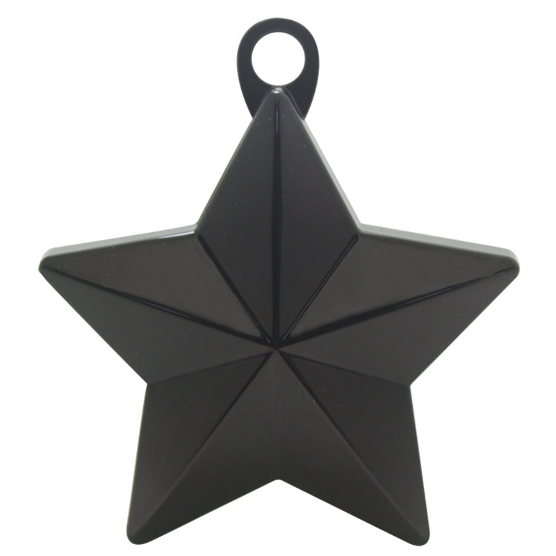 Metallic Star Balloon Weight-Black
