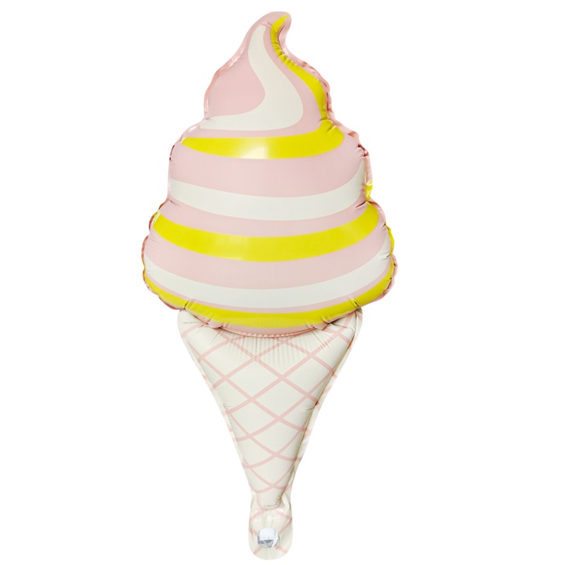 15" Airfill Only Matte Soft Serve Ice Cream Cone Swirl Pink