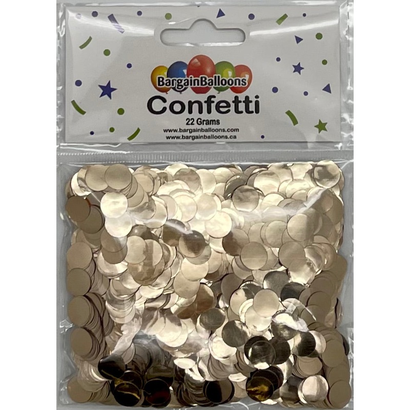 Balloon Confetti Dots 22 Grams Foil Champagne 1CM-Round